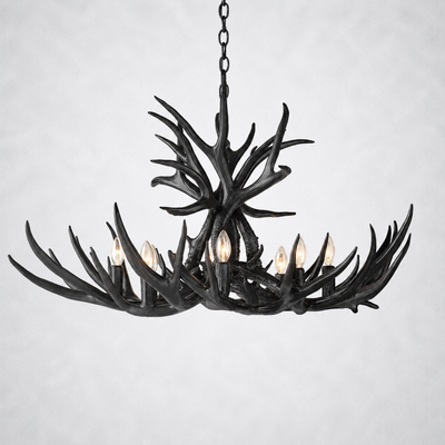 Moonlit Antler Chandelier 36"
