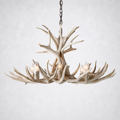 Moonlit Antler Chandelier 36"