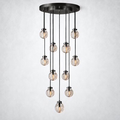 Liora Pearl Round Chandelier 22"