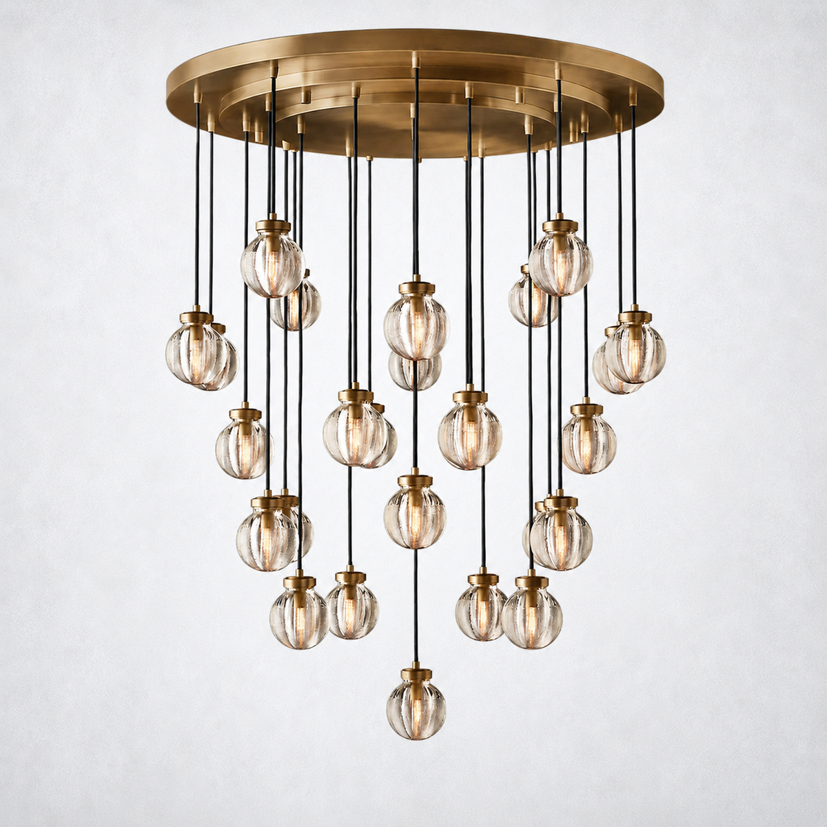 Liora Pearl Round Chandelier 38"
