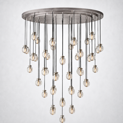 Liora Pearl Round Chandelier 48"