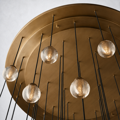 Liora Pearl Round Chandelier 60"
