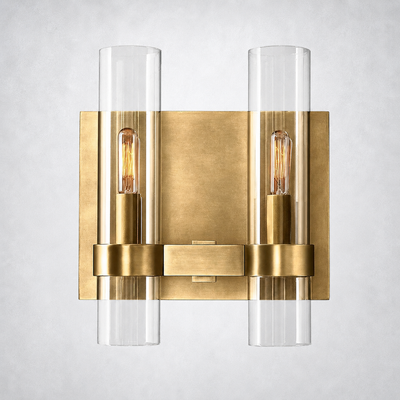Summit Modern Fashion Glass Double Sconce