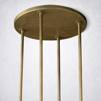 Summit Modern Fashion Glass Round Chandelier Light 48‘’