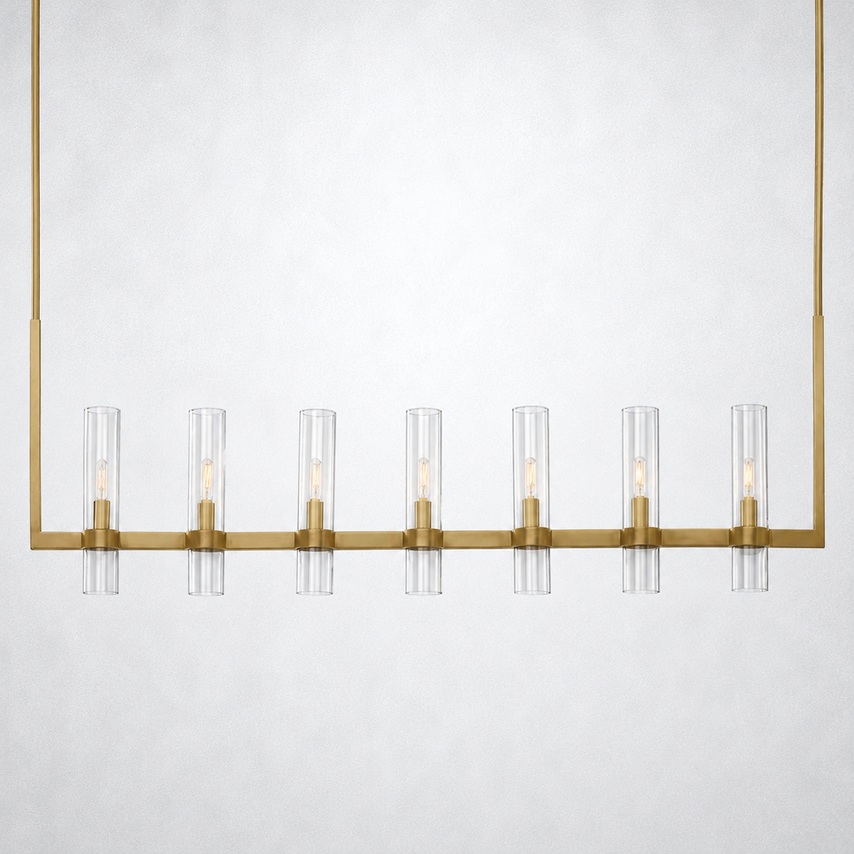 Summit Modern Fashion Glass Linear Chandelier 59''