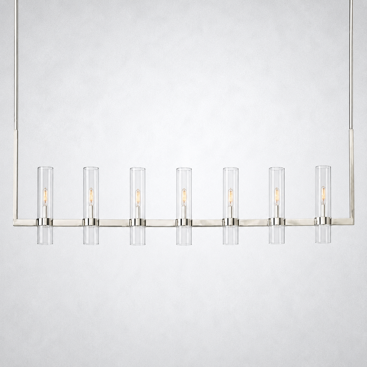 Summit Modern Fashion Glass Linear Chandelier 59''