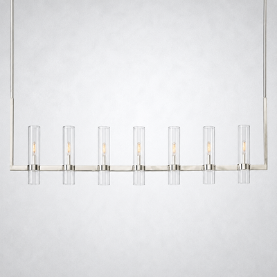 Summit Modern Fashion Glass Linear Chandelier 59''