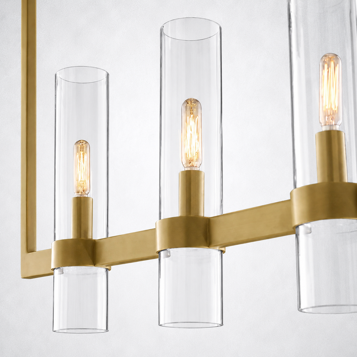 Summit Modern Fashion Glass Linear Chandelier 59''