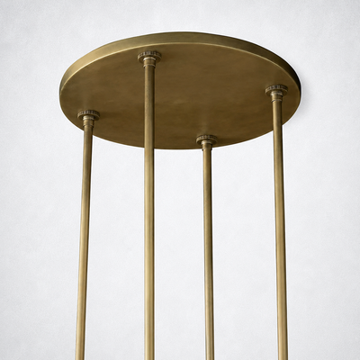 Summit Modern Fashion Glass Round Chandelier Light 60‘’