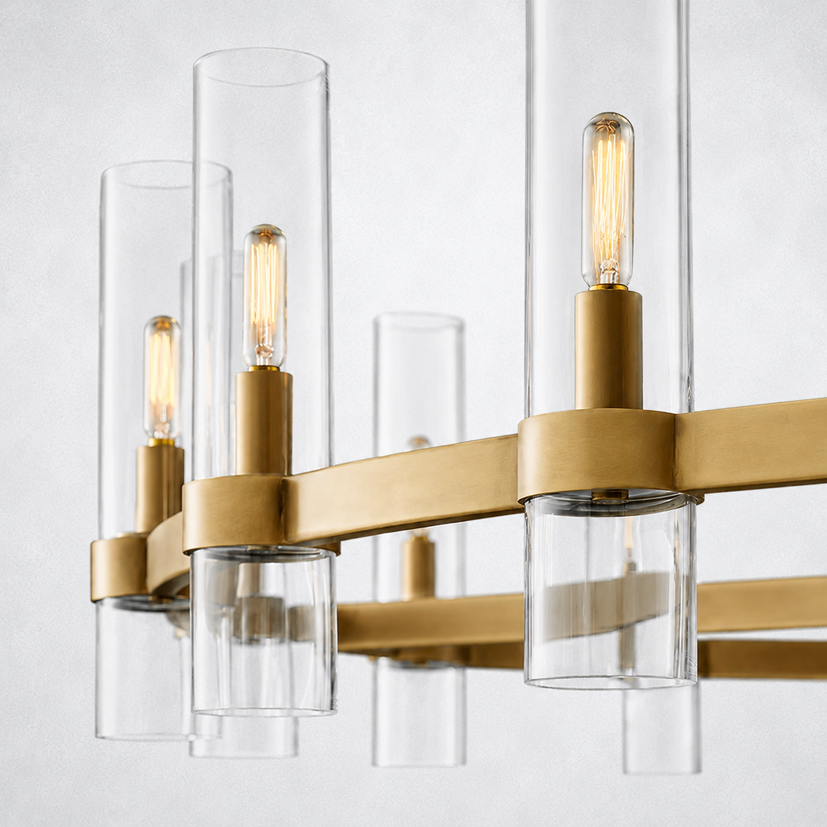 Summit Modern Fashion Glass Round Chandelier Light 60‘’