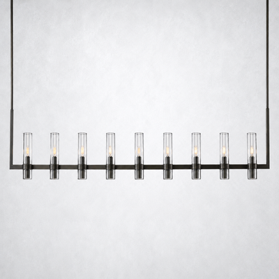 Summit Modern Fashion Glass Linear Chandelier 71''