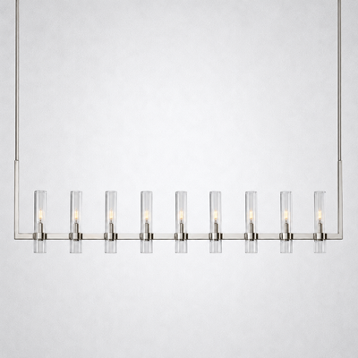 Summit Modern Fashion Glass Linear Chandelier 71''