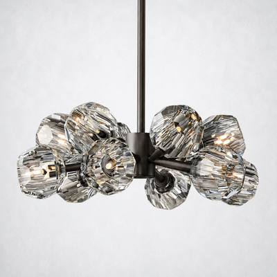 Meridian Clear Crystal Chandelier 24"
