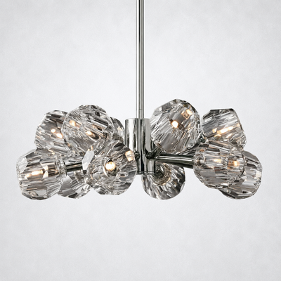Meridian Clear Crystal Chandelier 24"