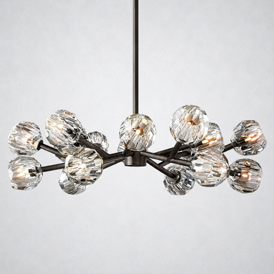Meridian Clear Crystal Chandelier 36"
