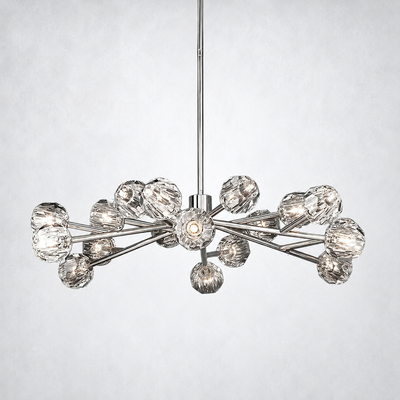 Meridian Clear Crystal Chandelier 48"