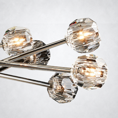 Meridian Clear Crystal Chandelier 48"