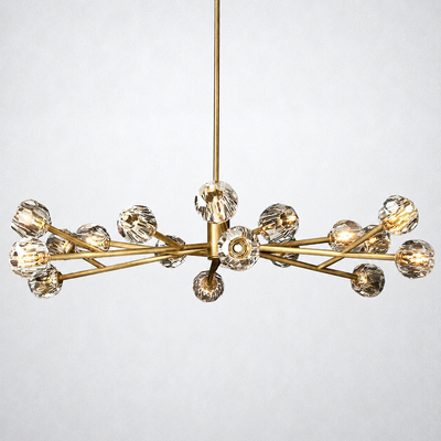 Meridian Clear Crystal Chandelier 60"