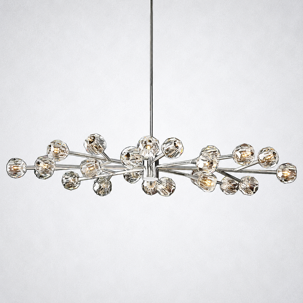 Meridian Clear Crystal Round Chandelier 72"