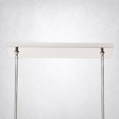 Meridian Cristal Double Linear Chandelier 60" Clear