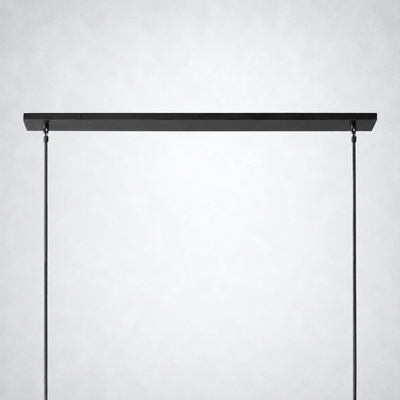 Meridian Cristal Linear Chandelier Smoke 60"