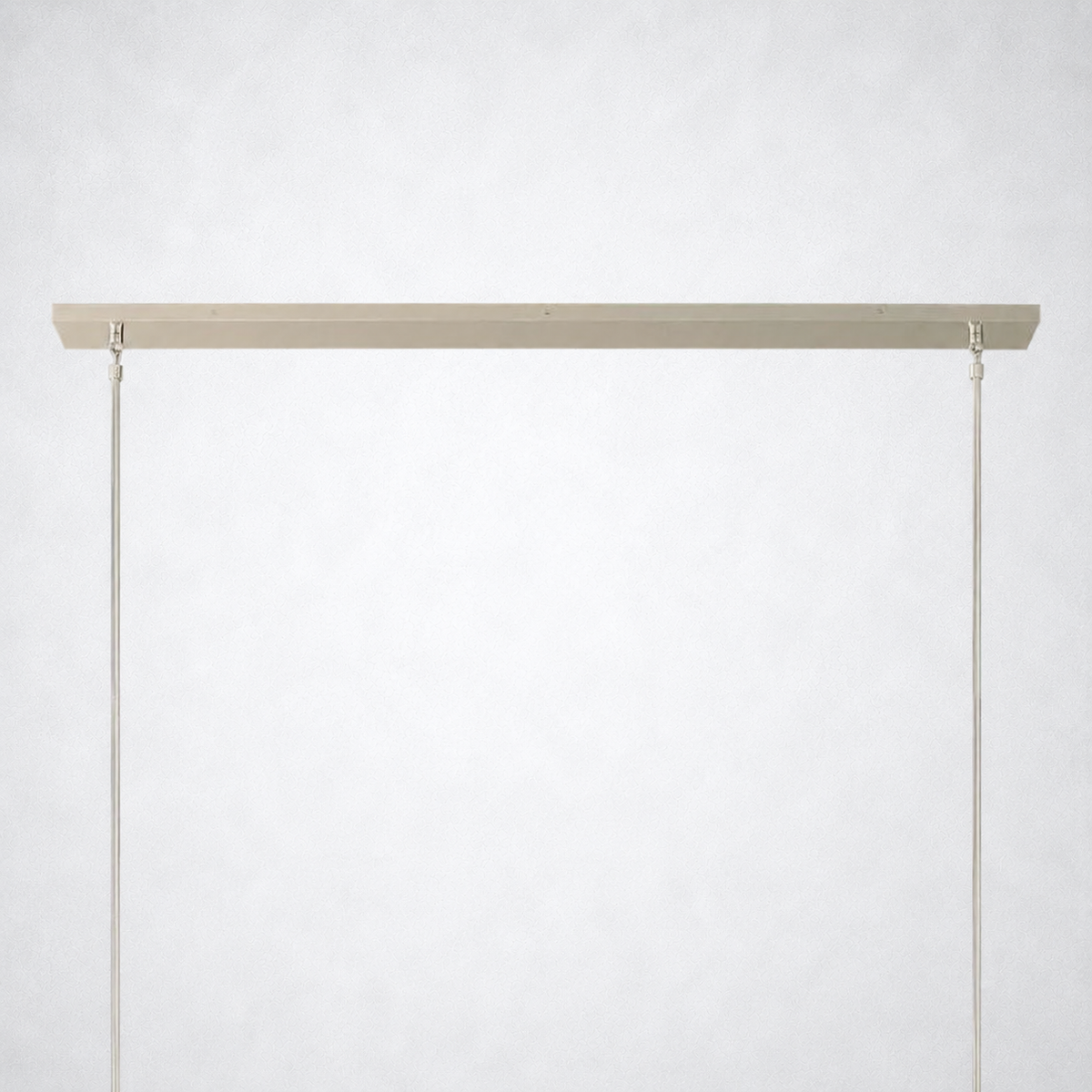 Meridian Cristal Linear Chandelier Smoke 60"
