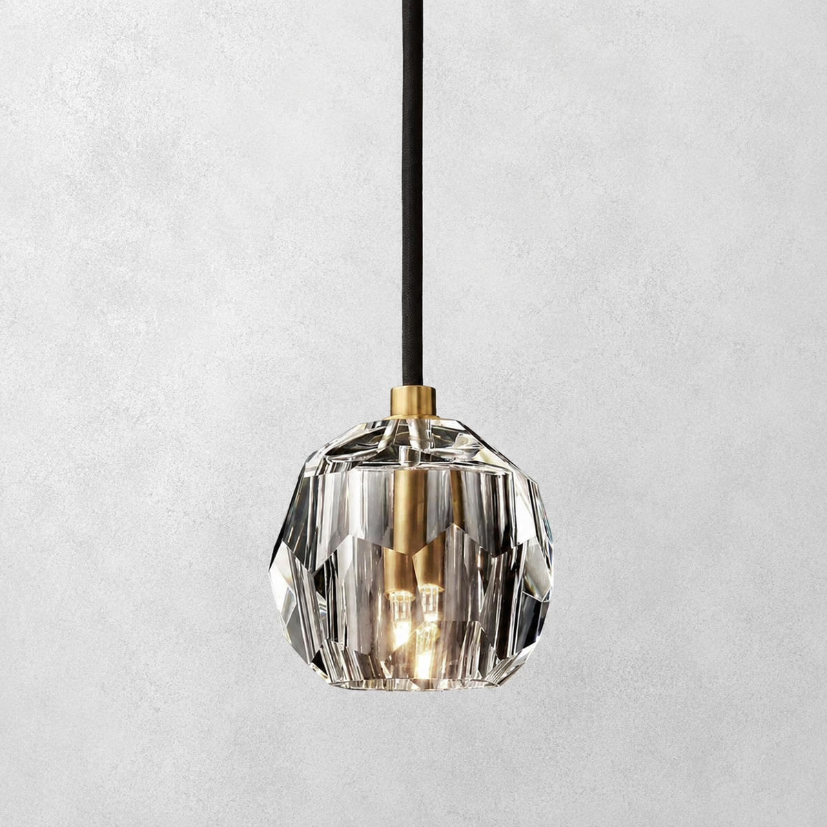 Meridian Clear Cristal  Glass Cord Pendant
