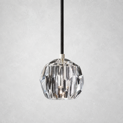 Meridian Clear Cristal  Glass Cord Pendant