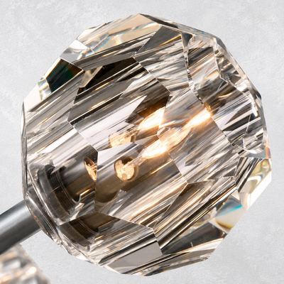 Meridian Clear Cristal  Glass Cord Pendant