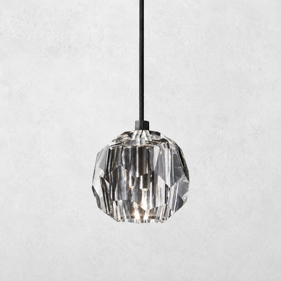 Meridian Clear Cristal  Glass Cord Pendant