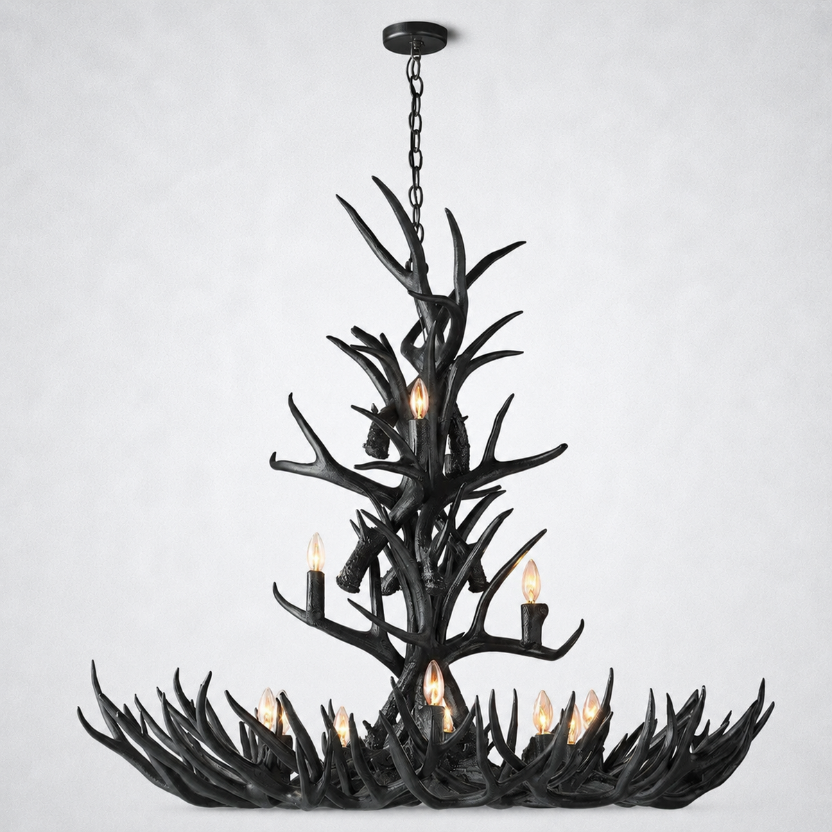 Moonlit Antler Chandelier 48"