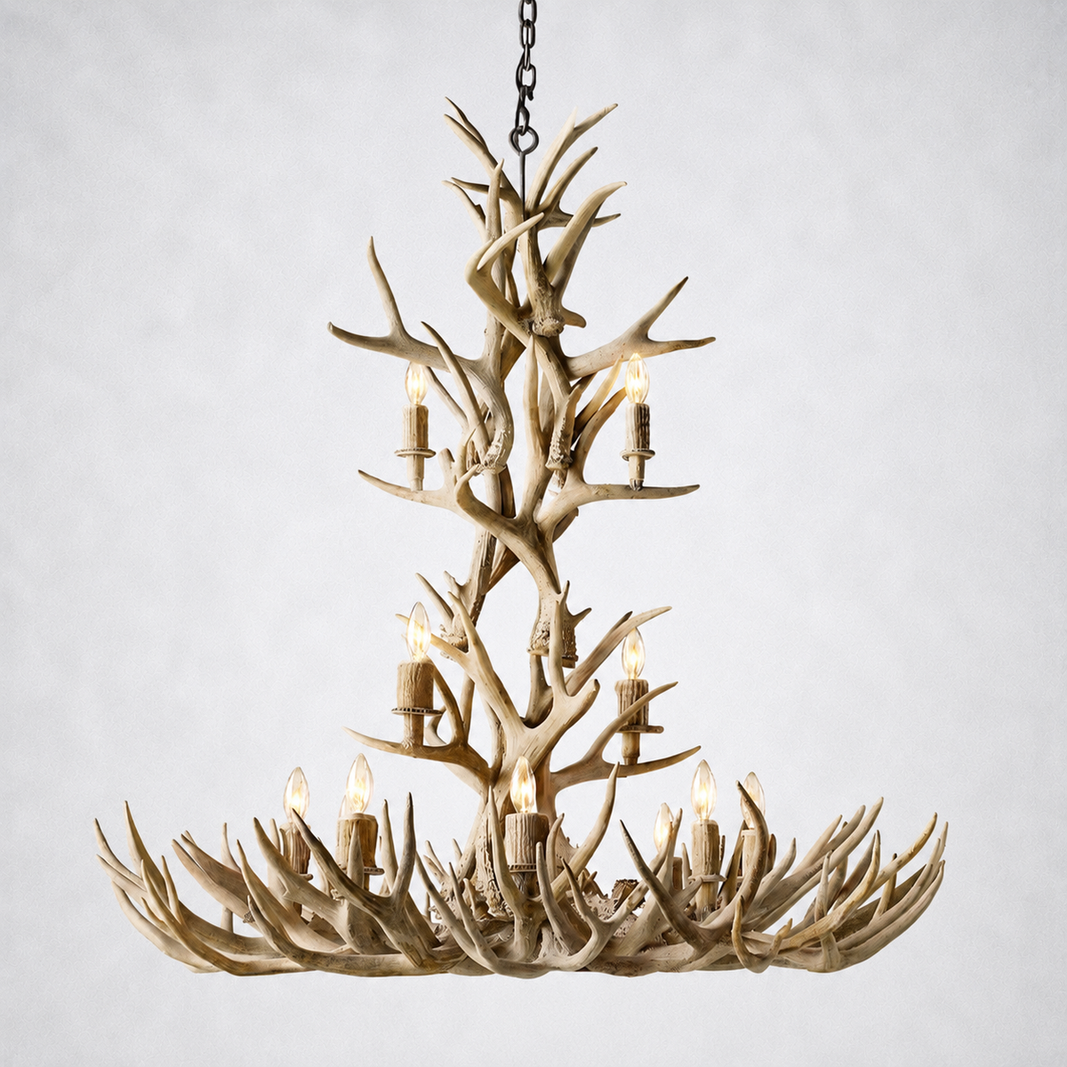 Moonlit Antler Chandelier 48"