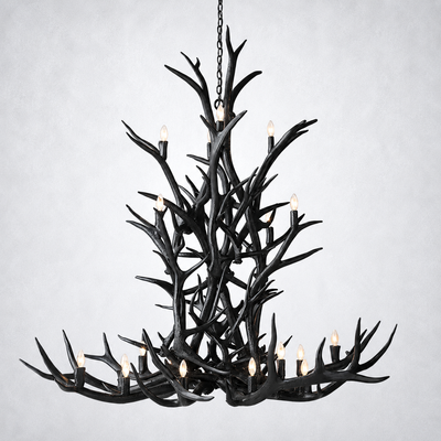 Moonlit Antler Chandelier 66"