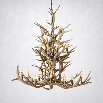 Moonlit Antler Chandelier 66"