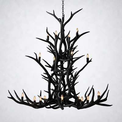 Moonlit Antler Chandelier 66"