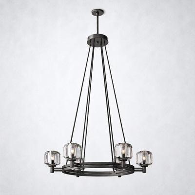 Amara Crystal Round Chandelier
