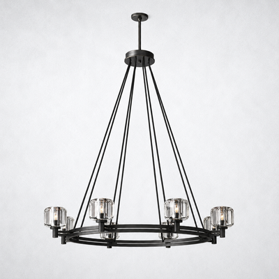 Amara Crystal Round Chandelier