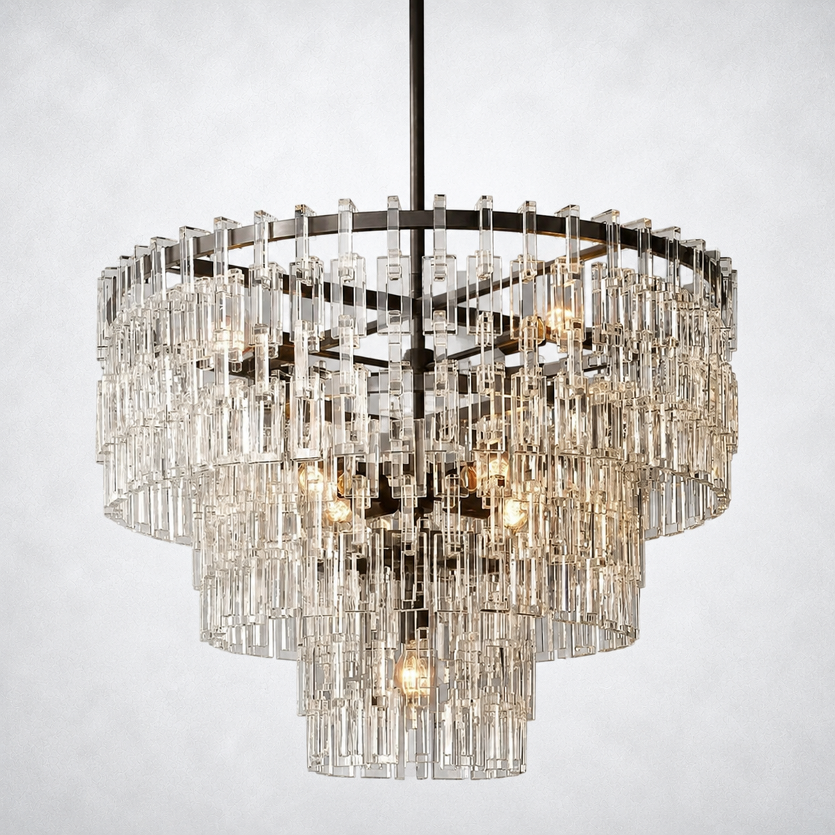 Riviera 3-Tier Round Chandelier 36"