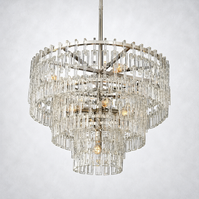 Riviera 3-Tier Round Chandelier 36"