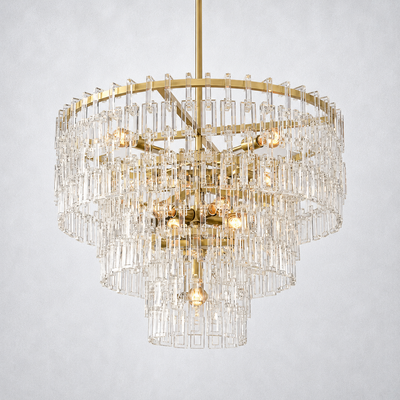 Riviera 3-Tier Round Chandelier 36"