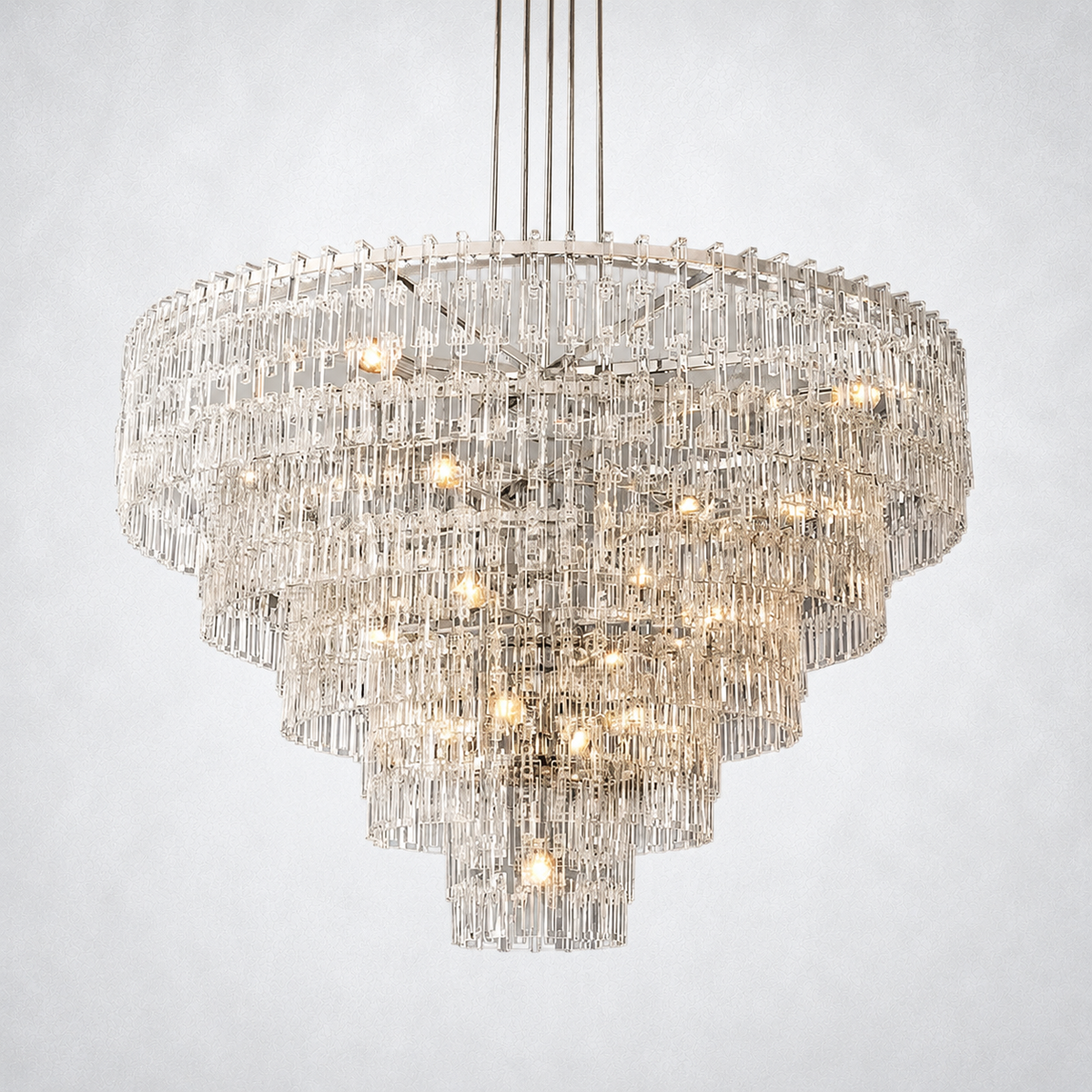 Riviera 5-Tier Round Chandelier 60"