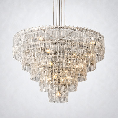 Riviera 5-Tier Round Chandelier 60"