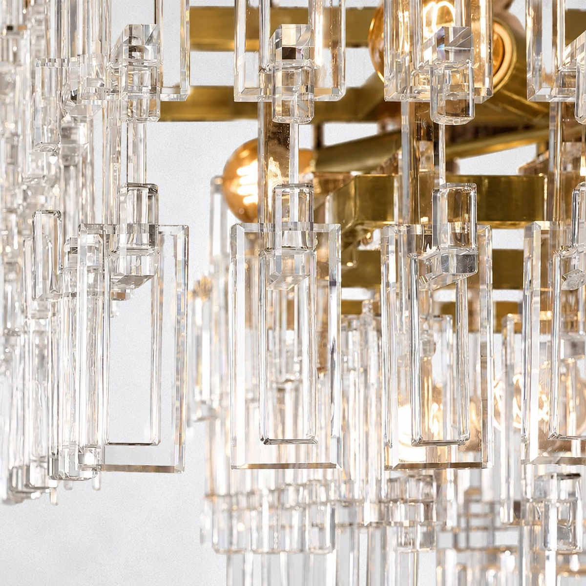 Riviera 4-Tier Rectangle Chandelier 72"