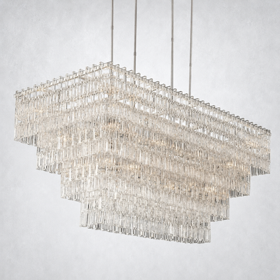 Riviera 4-Tier Rectangle Chandelier 72"