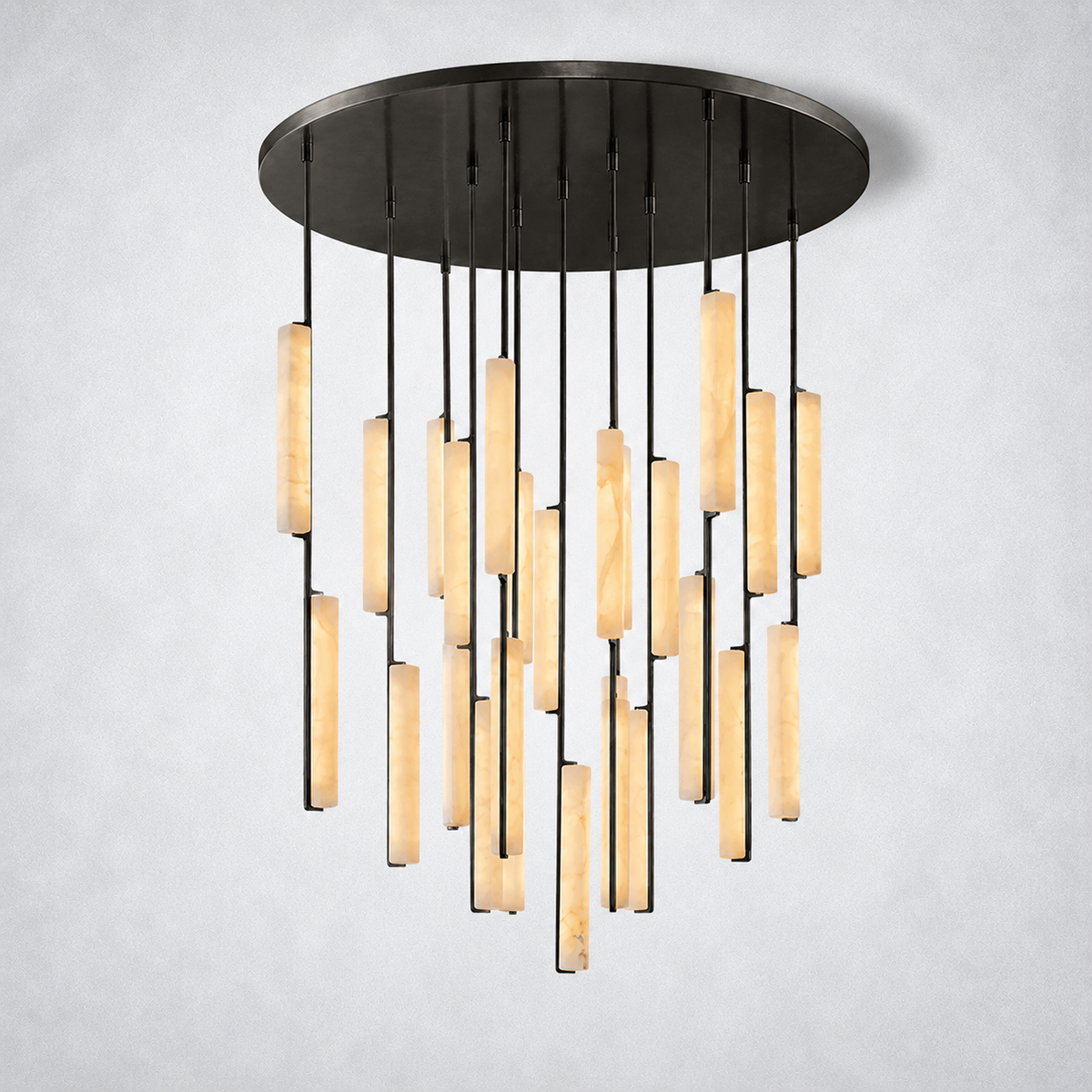 Sterling Alabaster Round Chandelier 56"