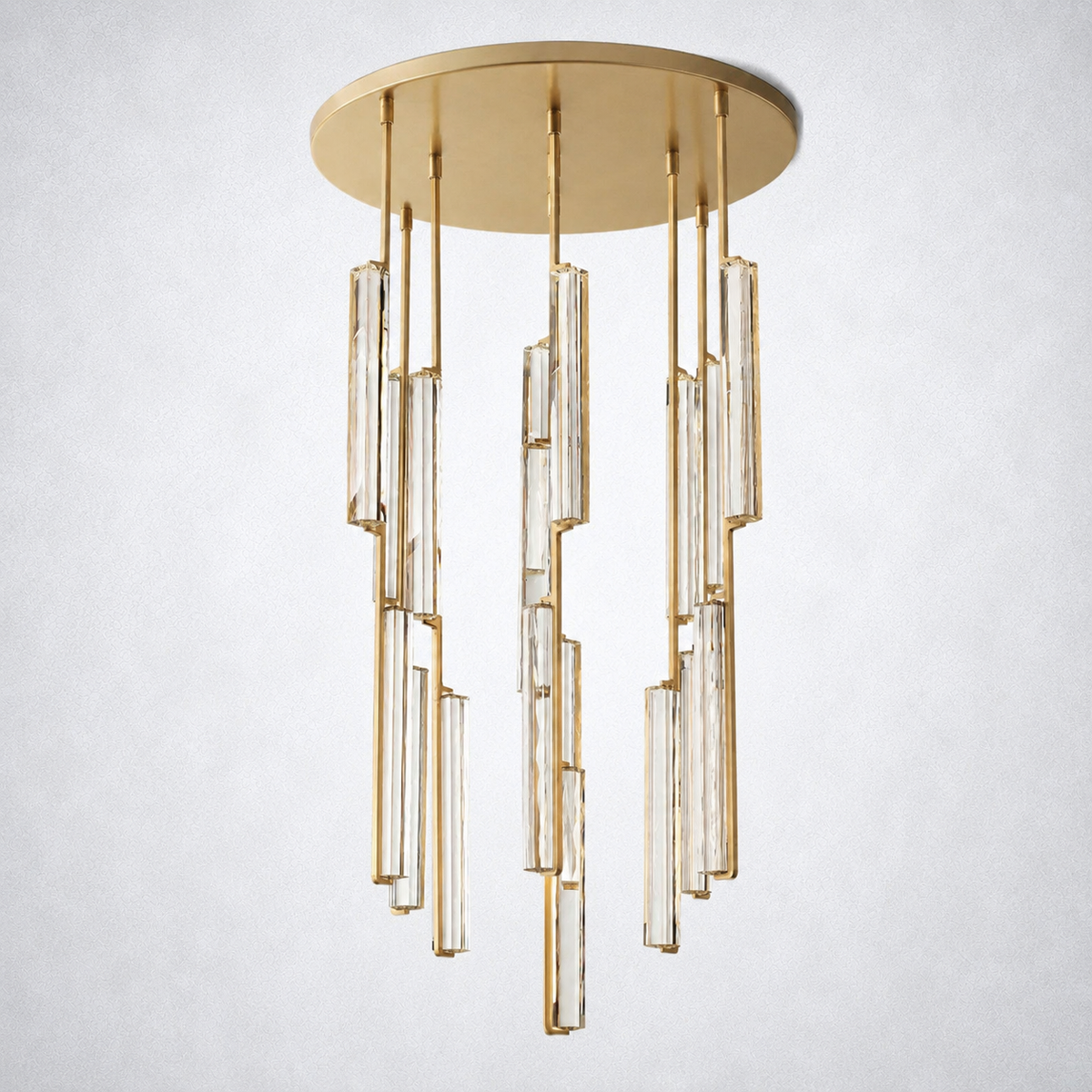 Sterling Round Chandelier 40"