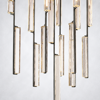 Sterling Round Chandelier 40"