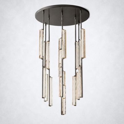 Sterling Round Chandelier 40"