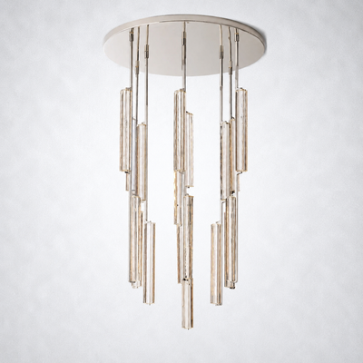 Sterling Round Chandelier 40"