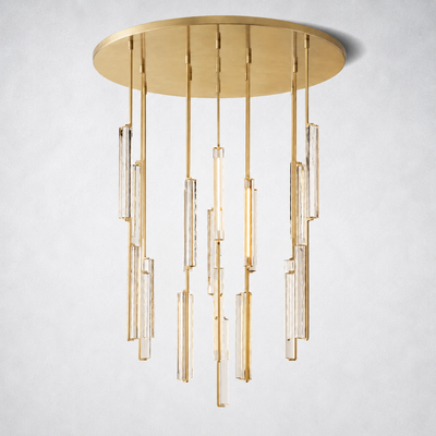 Sterling Round Chandelier 56"